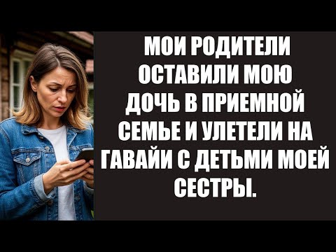 Видео: МОИ РОДИТЕЛИ ОСТАВИЛИ МОЮ ДОЧЬ В ПРИЕМНОЙ СЕМЬЕ И УЛЕТЕЛИ НА ГАВАЙИ С ДЕТЬМИ МОЕЙ СЕСТРЫ