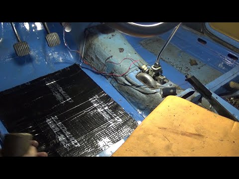 Видео: Колхозим шумотеплоизоляцию на Москвич