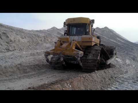 Видео: Бульдозер CAT D6R LGP. Ширина траков - 914мм