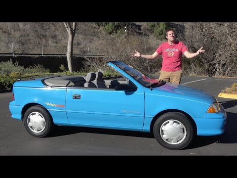 Видео: Кабриолет Geo Metro был уморительной жалкой 50-сильной экономичной машиной