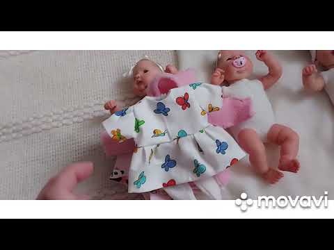 Видео: Мини-реборн. Кукла ручной работы. 3 новые малышки.