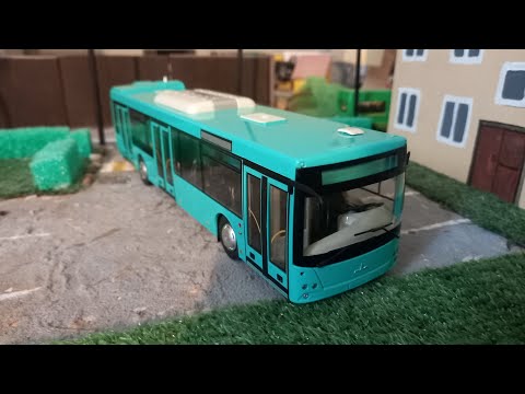 Видео: МОДЕЛЬ АВТОБУСА "МАЗ-203" от Модимио! Распаковка и обзор модели! #автобус #ВанёкАвто