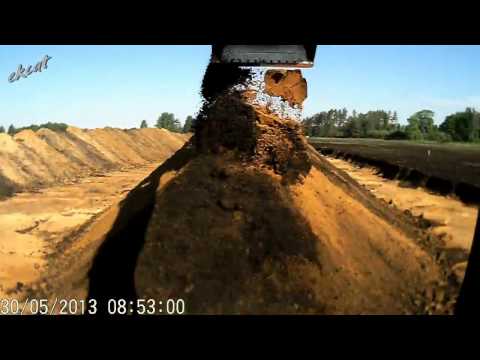 Видео: Рекультивация земли под огороды. Экскаваторы Cat 325DL, Cat 320EL.