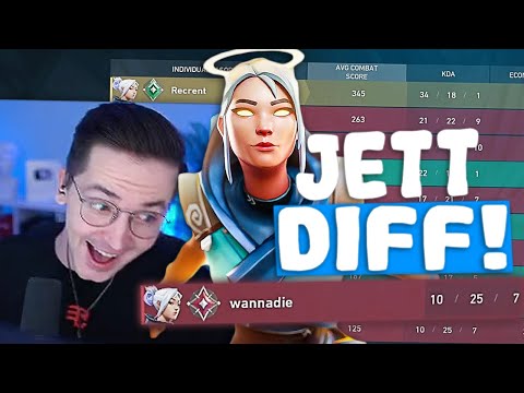 Видео: 34 ФРАГА за JETT от РЕКРЕНТА | Нарезка со стрима Рекрента #1
