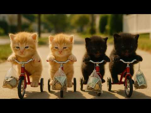 Видео: Подготовка к дню рождения у Papa Cats пошла наперекосяк! 🎈 Рыжая мама-кошка против непослушных но...