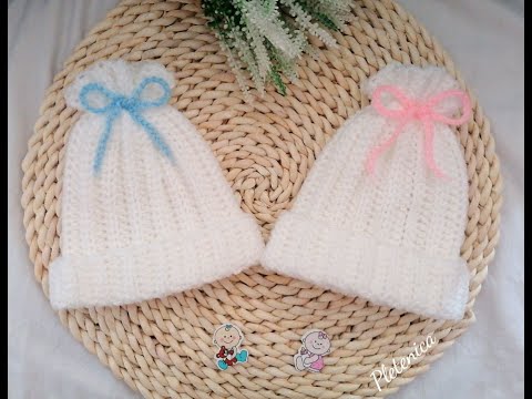 Видео: Как да оплетем бебешка шапка / Модел за начинаещи / How to crochet easy baby hat / DIY