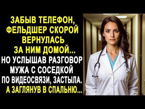 Видео: Забыв телефон, фельдшер скорой вернулась домой. Но услышав разговор мужа с соседкой по видеосвязи...