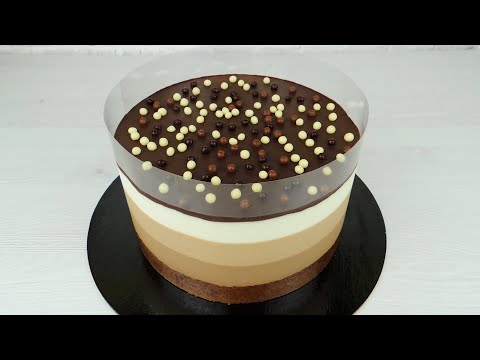 Видео: Без ЯИЦ, готовится ПРОЩЕ и БЫСТРЕЕ! ✿ Торт ТРИ Шоколада на ЙОГУРТЕ рецепт