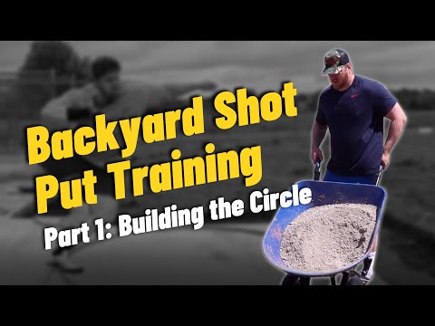 Видео: Строю круг для толкания ядра у себя дома (моя первая тренировка дома)