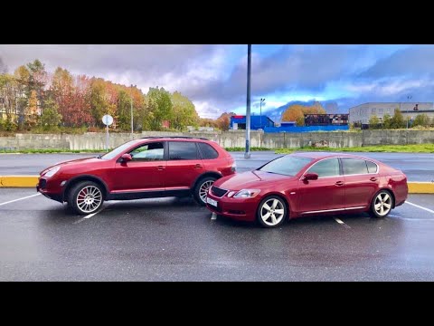 Видео: Lexus GS на V8. Хочется и колется. Заезд с Porsche Cayenne.