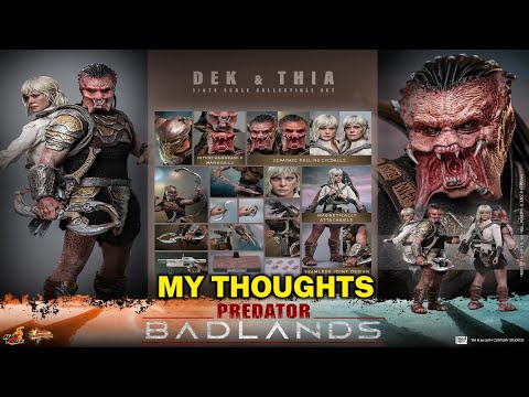 Видео: Фигурки Дека и Тиа от Hot Toys Predator Badlands. Мои мысли
