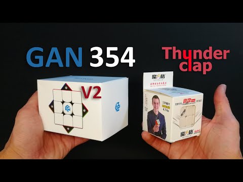 Видео: Анбоксинг посылки от speedcubes.ru - GAN 354 M V2, QiYi MoFangGe Thunderclap 6,2.