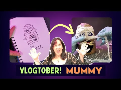 Видео: 31 монстр: как сделать мумию из папье-маше — Vlogtober, день 1