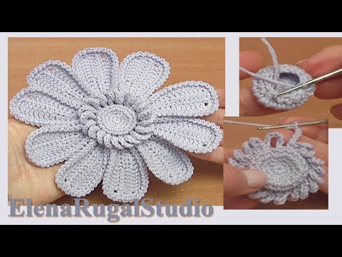 Видео: Цветок с длинными лепестками Урок 111 Подробный мастер-класс