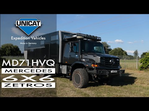 Видео: Экспедиционный автомобиль UNICAT MD71HVQ MB ZETROS 6X6