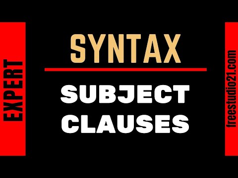 Видео: Subject Clauses - что это и как использовать