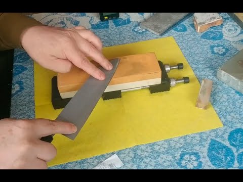 Видео: Заточка на японских водных камнях