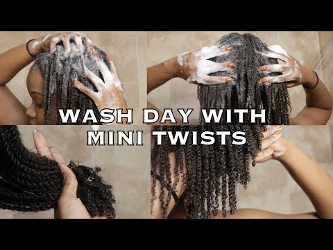 Видео: Легкая процедура мытья волос с мини-завитками | Натуральные волосы 4c