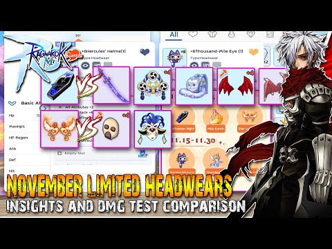 Видео: Ragnarok M: классические головные уборы из лимитированной серии Nov, подойдут ли они GX? Обзор и ...
