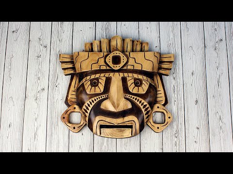 Видео: Резная маска с секретом. Такого вы ещё не видели!