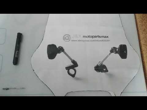 Видео: Bajaj boxer 150 x делаем ветровое стекло .