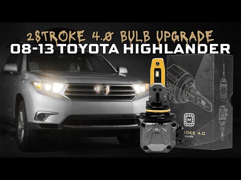 Видео: Модернизация светодиодных ламп на Toyota Highlander 2008-2013 гг. | Установка светодиодных фар Mo...