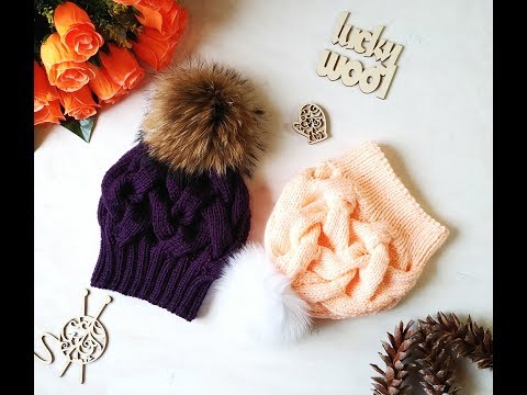 Видео: Шапка с “косами”. Hat