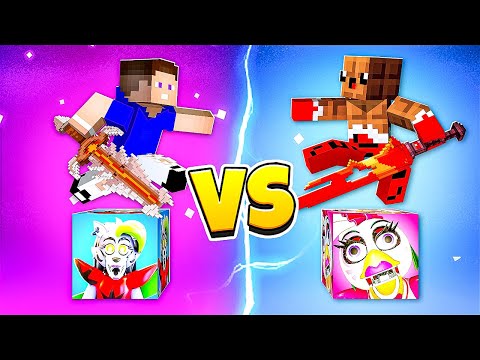 Видео: 😱 СТРАШНАЯ БИТВА: Роксана Лаки Блок vs ЧИКА аниматроник FNAF 9 ЛакиБлок в Майнкрафт !