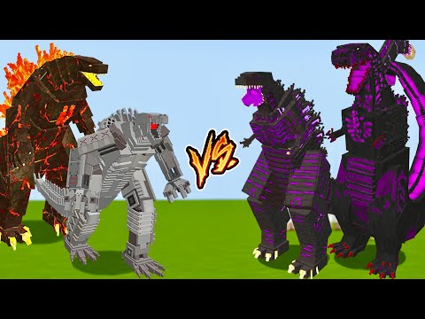 Видео: ШИН ГОДЗИЛЛЫ ПРОТИВ ВСЕХ ГОДЗИЛЛ В МАЙНКРАФТ Shin Godzilla Minecraft