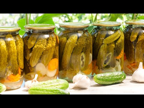 Видео: 🥒ЛУЧШИЕ маринованные огурцы на зиму! Очень вкусные и хрустящие! Самый простой рецепт огурцов!