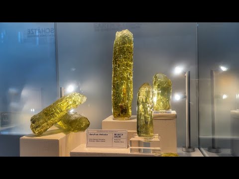 Видео: Мюнхенская выставка 2025, выставка минералов.