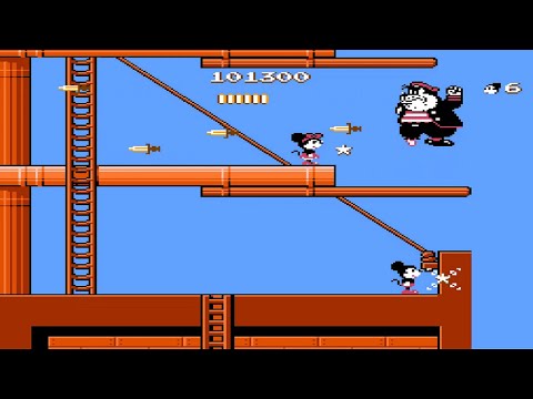 Видео: Mickey Mousecapade NES - Playthrough, Микки Маус игра на NES  - полное прохождение!