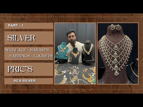 Видео: 92,5 серебряные ожерелья и серьги Харани (ЧАСТЬ-1) #серебряныеювелирныеизделия #серебро #92,5