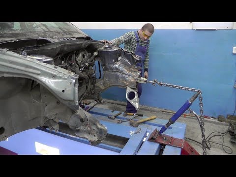 Видео: 🚓🔨LADA Granta.  Вытяжка кузова. Удаление лишнего.