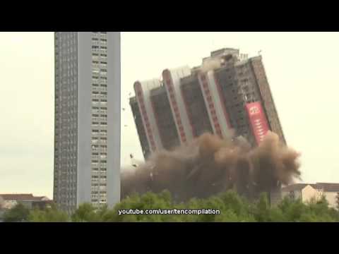 Видео: Подрывы и падения многоэтажных зданий и жилых домов.