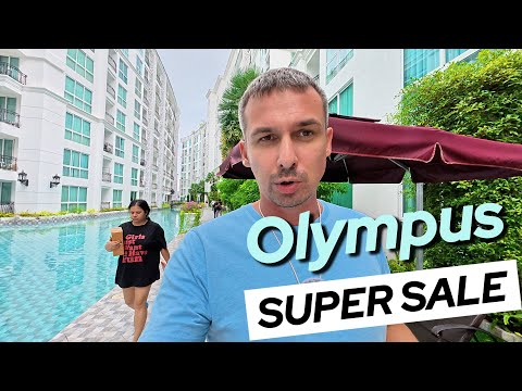 Видео: Обзор кондо в Паттайе Олимпас за 2,6 млн ฿, и рентал пул 8% в год Таиланд City Garden Olympus