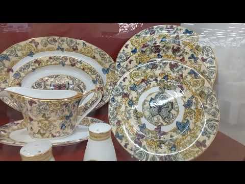 Видео: Фарфор, стекло, посуда для праздника в магазине "Твой дом". Москва.