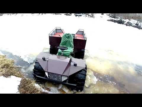 Видео: ПЕРЕПРАВА КАРАКАТА ЧЕРЕЗ РЕКУ ПО ВЕСЕННЕМУ ЛЬДУ // ПОЧТИ ПРОЕХАЛ)) Нужно травить колёса! НО!..