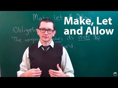 Видео: Максим Ачкасов - Инфинитивные конструкции со словами "make", "let" и "allow" в английском языке