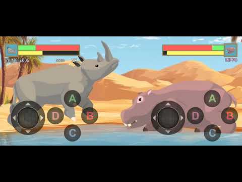 Видео: Носорог против бегемота и против крокодила и страус 
