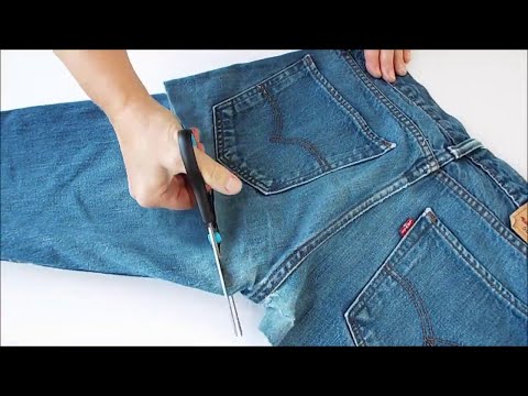 Видео: Снова не выбросила старьё. Новая идея из старых джинсов.