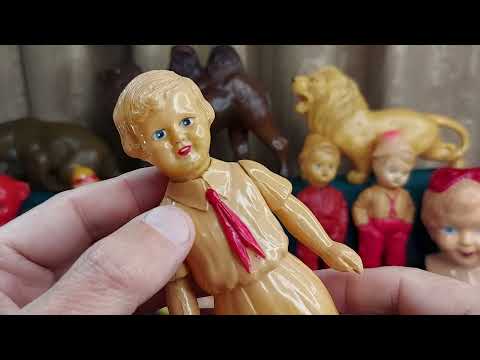 Видео: Куклы СССР. Обзор целлулоидных игрушек ОХК !!!...