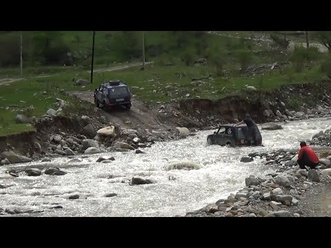 Видео: Нива джиппинг. Карачаево-Черкесская Республика 2015