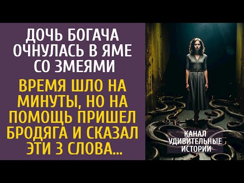 Видео: Дочь богача очнулась в яме со змеями… Время шло на минуты, но когда пришел бродяга и сказал 3 слова…