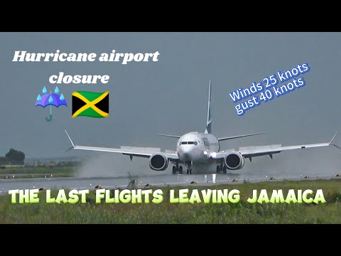 Видео: Ураган Мелисса 🇯🇲 Закрытие аэропорта ☔ Наблюдение за самолетами в Монтего-Бей, Ямайка