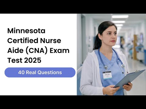 Видео: Тест на получение сертификата помощника медсестры (CNA) в Миннесоте: 40 вопросов и ответов