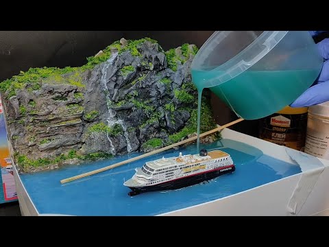 Видео: ДИОРАМА С ОКЕАНОМ ИЗ ЭПОКСИДНОЙ СМОЛЫ | Epoxy diorama
