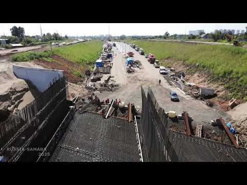 Видео: Строительство тоннеля под ж/д путями - станция Дачная / автомагистраль Центральная / Самара / Russia
