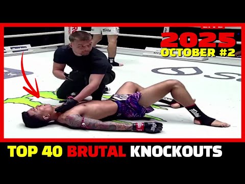 Видео: Top 40 Жестокие нокауты октября 2025 г. | ММА•Тайский бокс•Бокс №2 [HD]