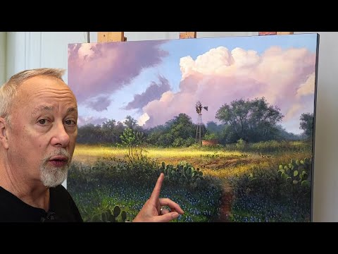 Видео: Рисование пейзажа с глубиной [Демонстрация масляной живописи]